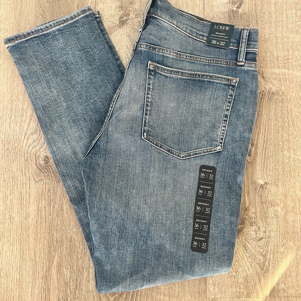 J Crew 36x32 Skinny Flex